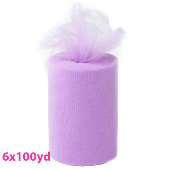 6inch x 100yd Quality Tulle Roll - Lavender