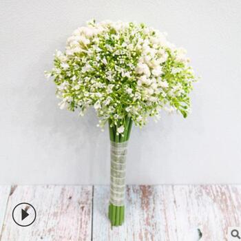 White Country Chic Babies Breath/Gypso Bouquet 