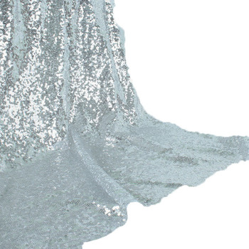 1.25mx3m Silver Sequin Backdrop Panel Curtain