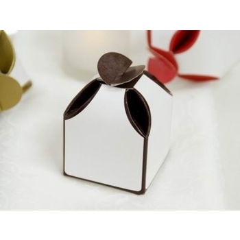 50pk Two Tone Favor Box  - Chocolate Clearance