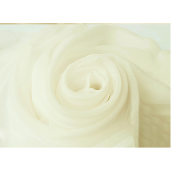 High Quality Chiffon Fabric Roll 140cm x 18m - Ivory  (to long for Aus Post)