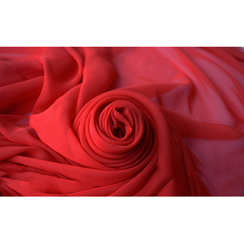 High Quality Chiffon Fabric Roll 70cm x 15m - Red