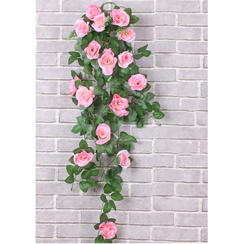72cm Trailing Rose Vine Plant - Pink