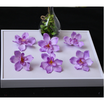 8cm Open Petals Flower Head - Purple