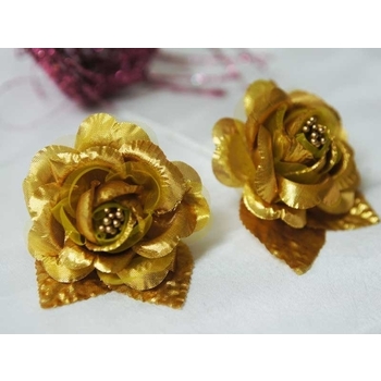 12 ACCENT Bellissimo Craft Roses - Gold