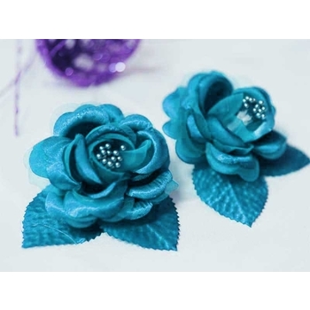 12 ACCENT Bellissimo Craft Roses - Turquoise