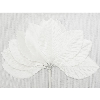 144 Burning Passion Leafs for Craft - White