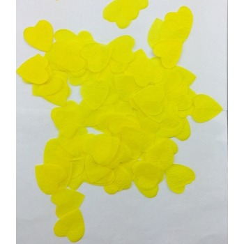 500pk Rose Petals - Heart  - Yellow