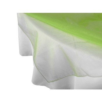 Square Overlay 182cm (Organza) - Apple Green CLEARANCE