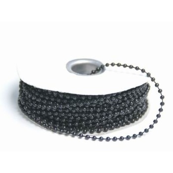 String Beads - 3mm - Black - 24yds