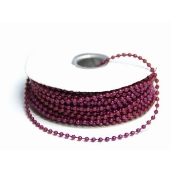 String Beads - 3mm - Burgundy - 24yds