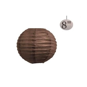 Paper Lantern - (8inch) 20cm - Chocolate