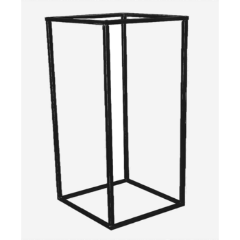 5pk - 40cm Tall - BLACK Metal Flower/Centerpiece Stands