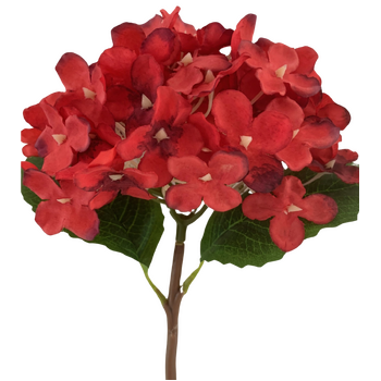 Hydrangea Stem 35cm - Red