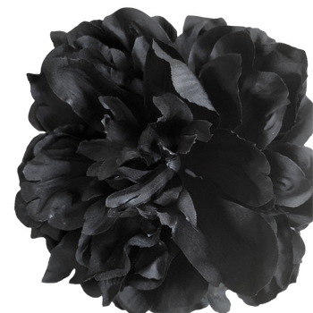 14cm Peony Flower Head - Black