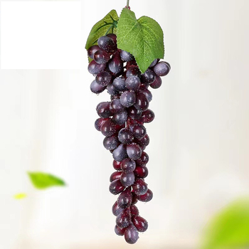 Artificial Grape Bunch - Purple Small 10cm - 18 grapes on bunch