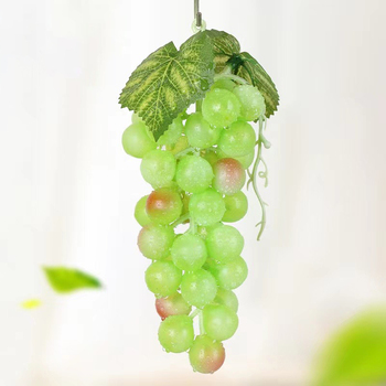 Artificial Grape Bunch - Green Small 10cm - 18 grapes on bunch
