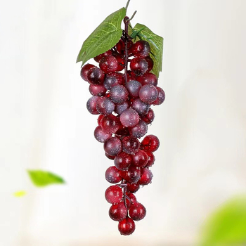 Artificial Grape Bunch - Red Large 15cm - 36 grapes on bunch