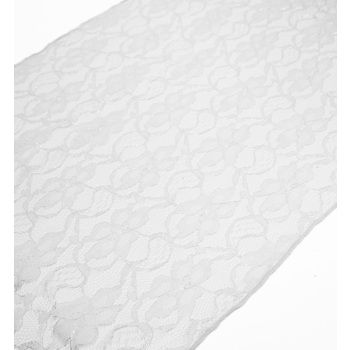 Table Runner Lace - White