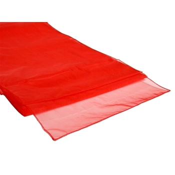 Organza (Crystal) Table Runner - Red