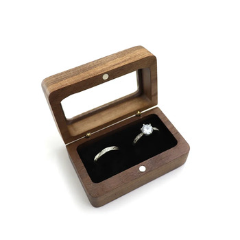 Wedding Ring Box - Clear Lid