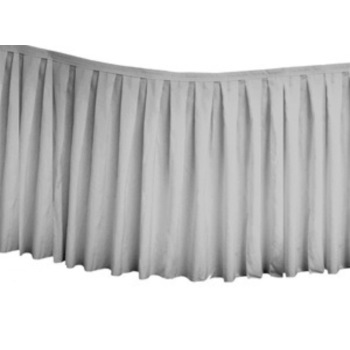 Table Skirting Polyester 4.3m - Silver