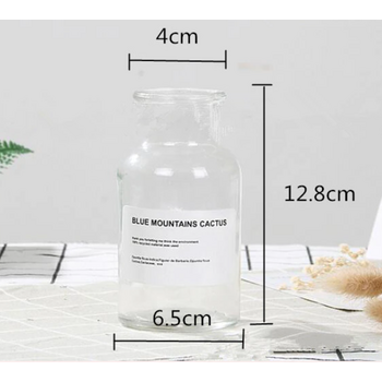 250ml Wide Neck Apothecary Jar/Bottle - Clear Glass