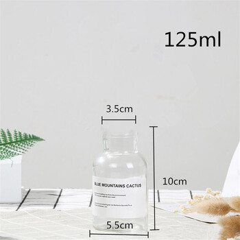 125ml Wide Neck Apothecary Jar/Bottle - Clear Glass