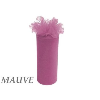 6inch x 25yd Tulle Roll - mauve