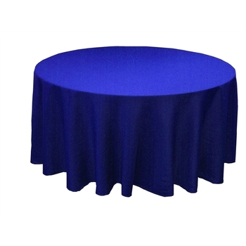305cm Polyester  Round Tablecloth - Royal