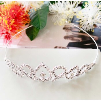 Silver Small Tiara Headband  -  Flower Girl, Ballet etc