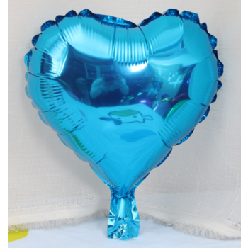25cm Blue Foil Heart Balloon