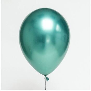 10pcs - 30cm (12")  Metallic Latex Balloons Green