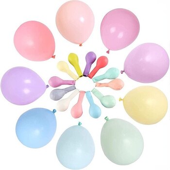 10pcs - 25cm (10")  Pastel Balloons - Mixed Colours