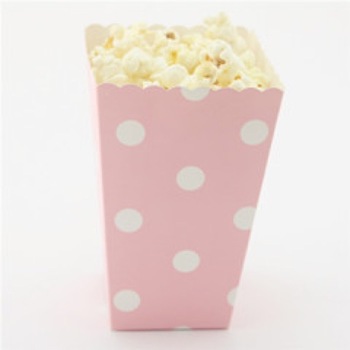 Pink Dot Mini Popcorn or Lolly Box