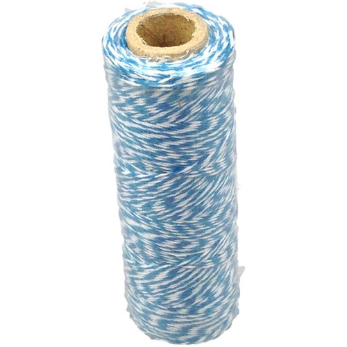 Large View 12ply Bakers Twine 100yd - White and Dark Blue