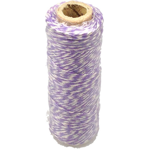 Large View 12ply Bakers Twine 100yd - White and Purple