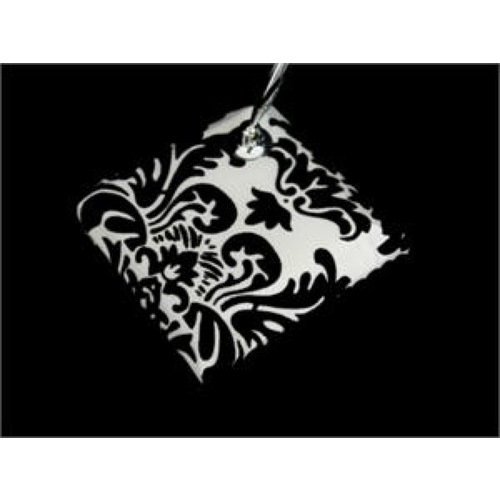 Large View CLEARANCE Wedding  Pen - Damask Black and White Clearance