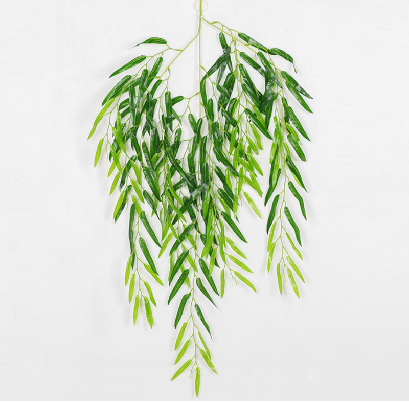 110cm Weeping Willow Trailing Leaf Branch - Green