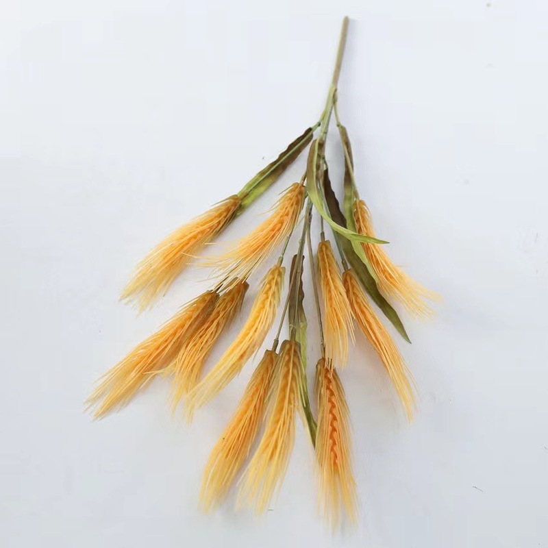 45cm Natural Wheat Branch - 11 Head