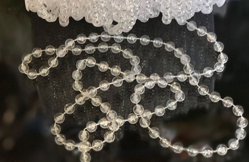 6mmx30m Clear Beads