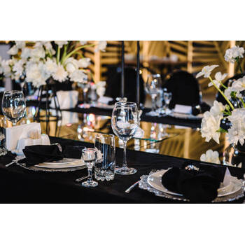 thumb_137x243cm Polyester Tablecloth -  Black Trestle 