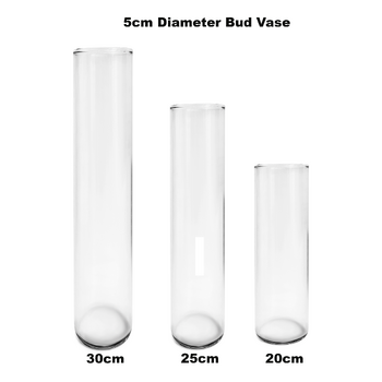 thumb_5cmD x 25cmH - Glass Cylinder Bud Vase