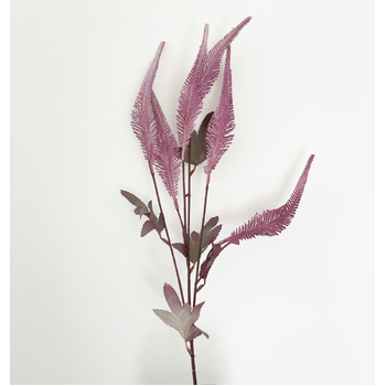 thumb_70cm - 6 Head Grass/Reed Flower Stem - Mauve