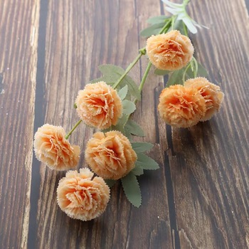 thumb_74cm 7 Head Carnation Stem - Peach - SECONDS