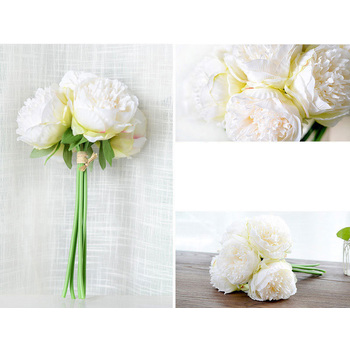 thumb_5 Head Peony Bouquet - Soft Ivory