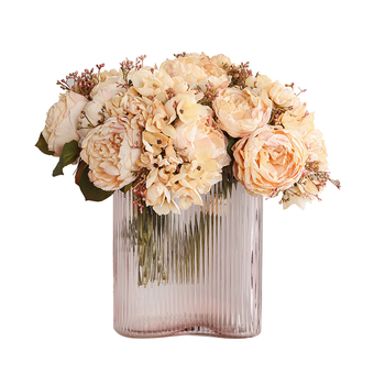 thumb_Cream Tones Peony and Hydrangea Dried Effect Bouquet