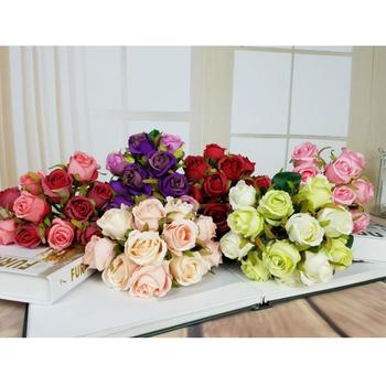 thumb_Red - 12 Head Silk Rose Bouquet