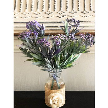 thumb_Greenery Spray with Buds - Lavender Tones