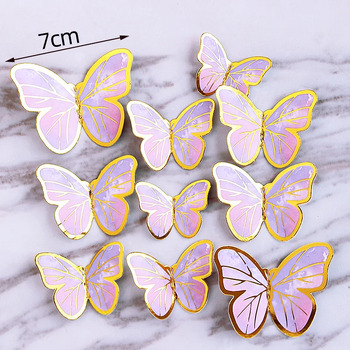 thumb_10pcs Set of Blue/Pink Butterfly Decorations / Cake Topper